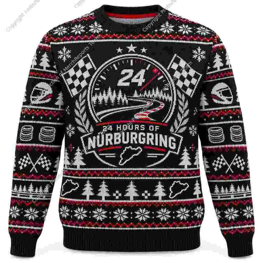 24 Hours of Nürburgring Racing Logo Christmas Sweater product artwork