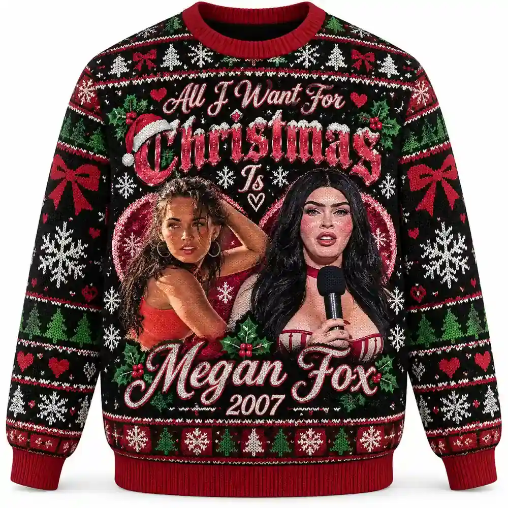 Megan Fox 2007 Meme Christmas sweater