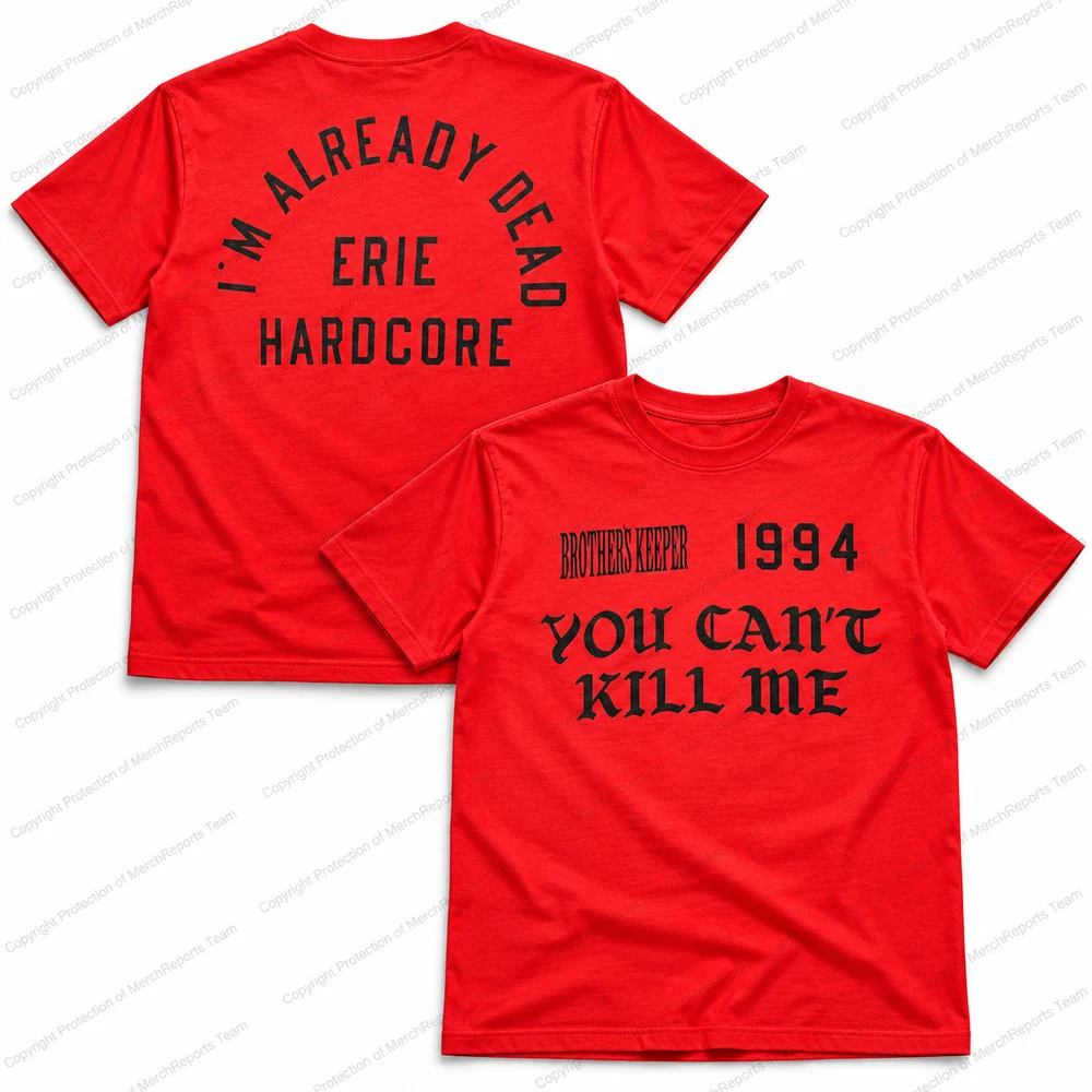 You Can’t Kill Me — Red regular tee product view