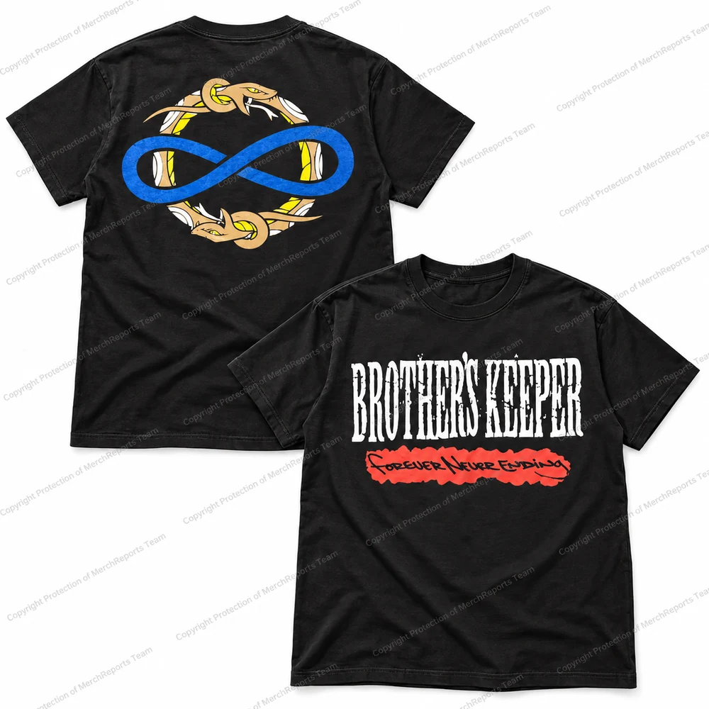 Forever Never Ending — Black regular tee product view