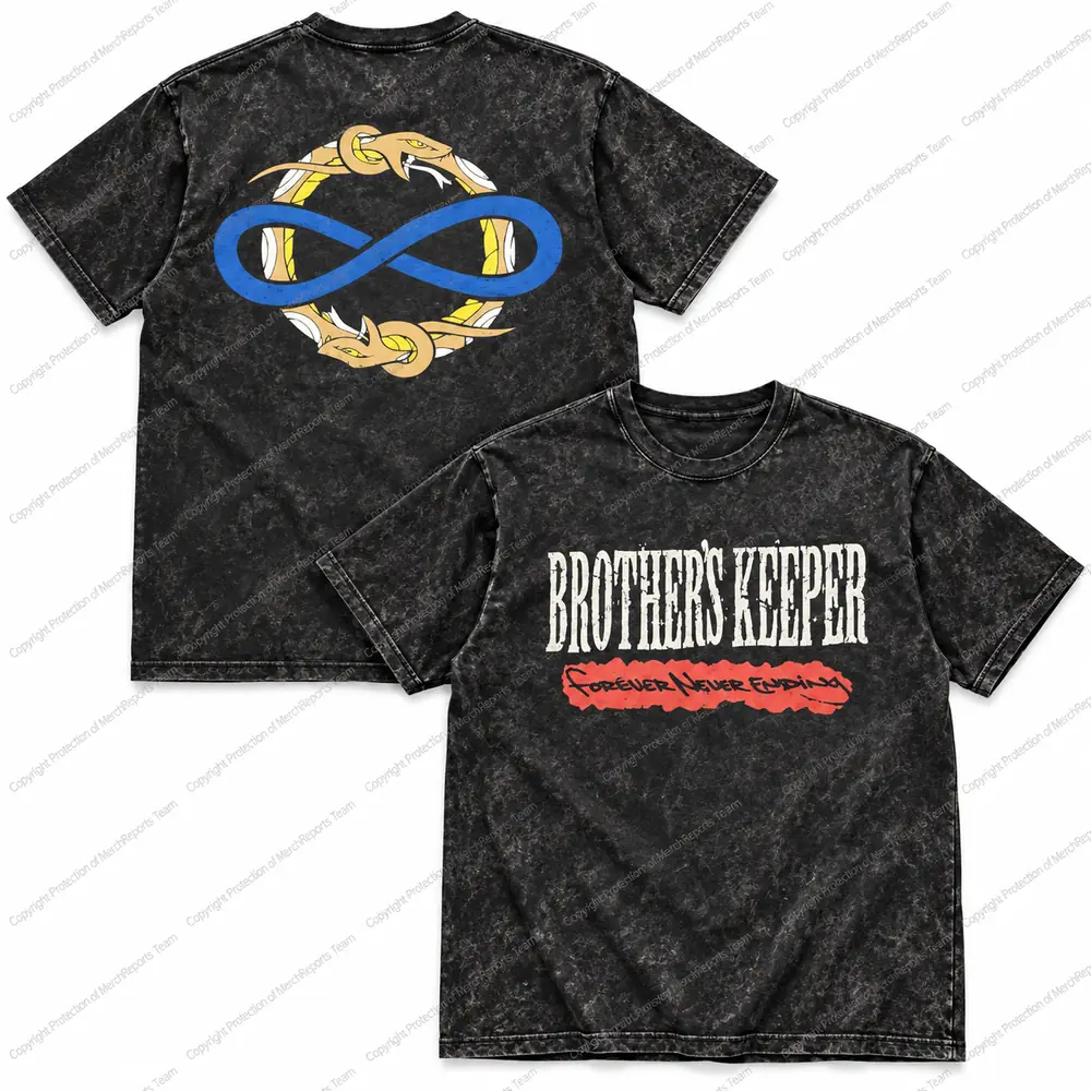 Forever Never Ending — Washed-black tee product view
