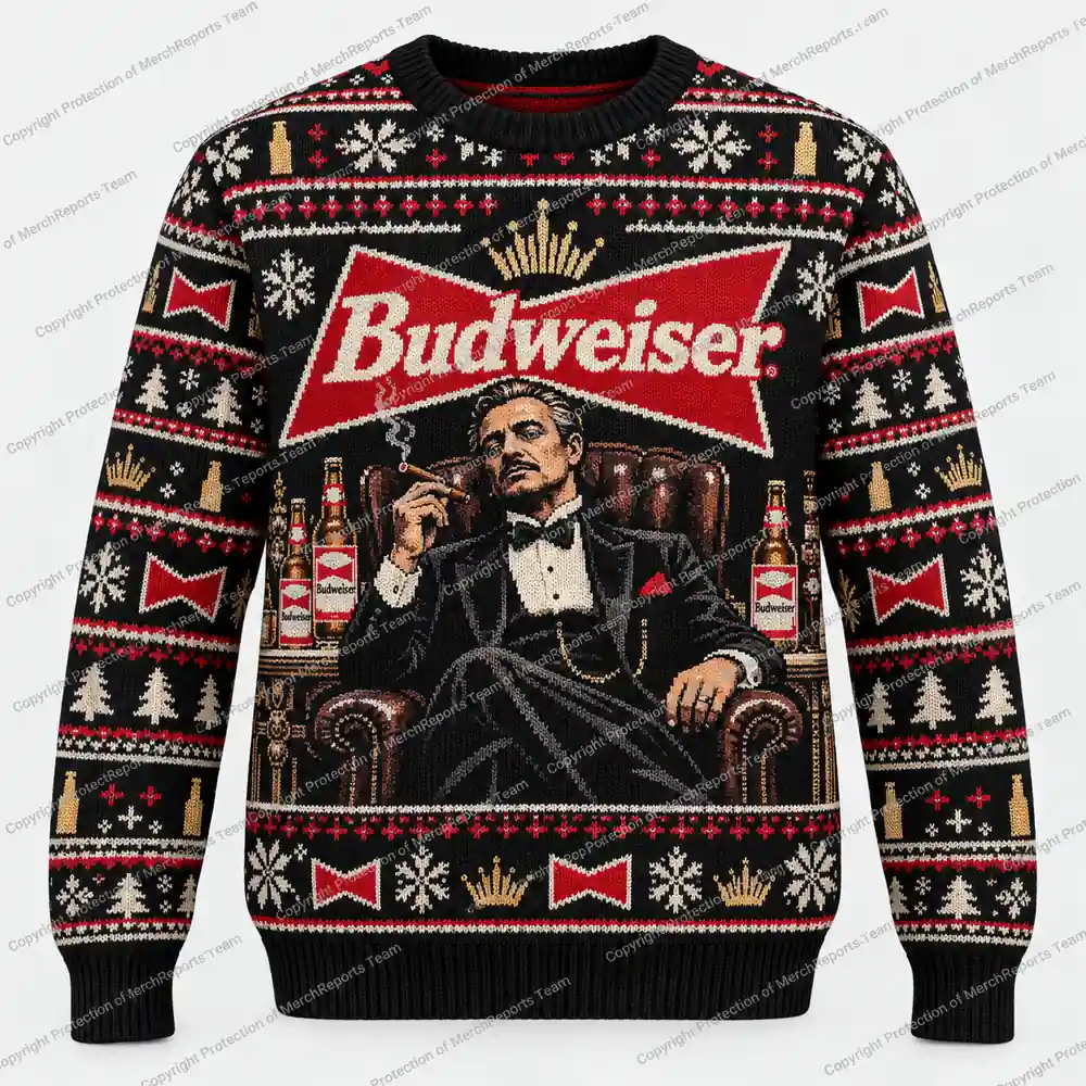 Budweiser Mafia Boss Sweater Budweiser Christmas sweater