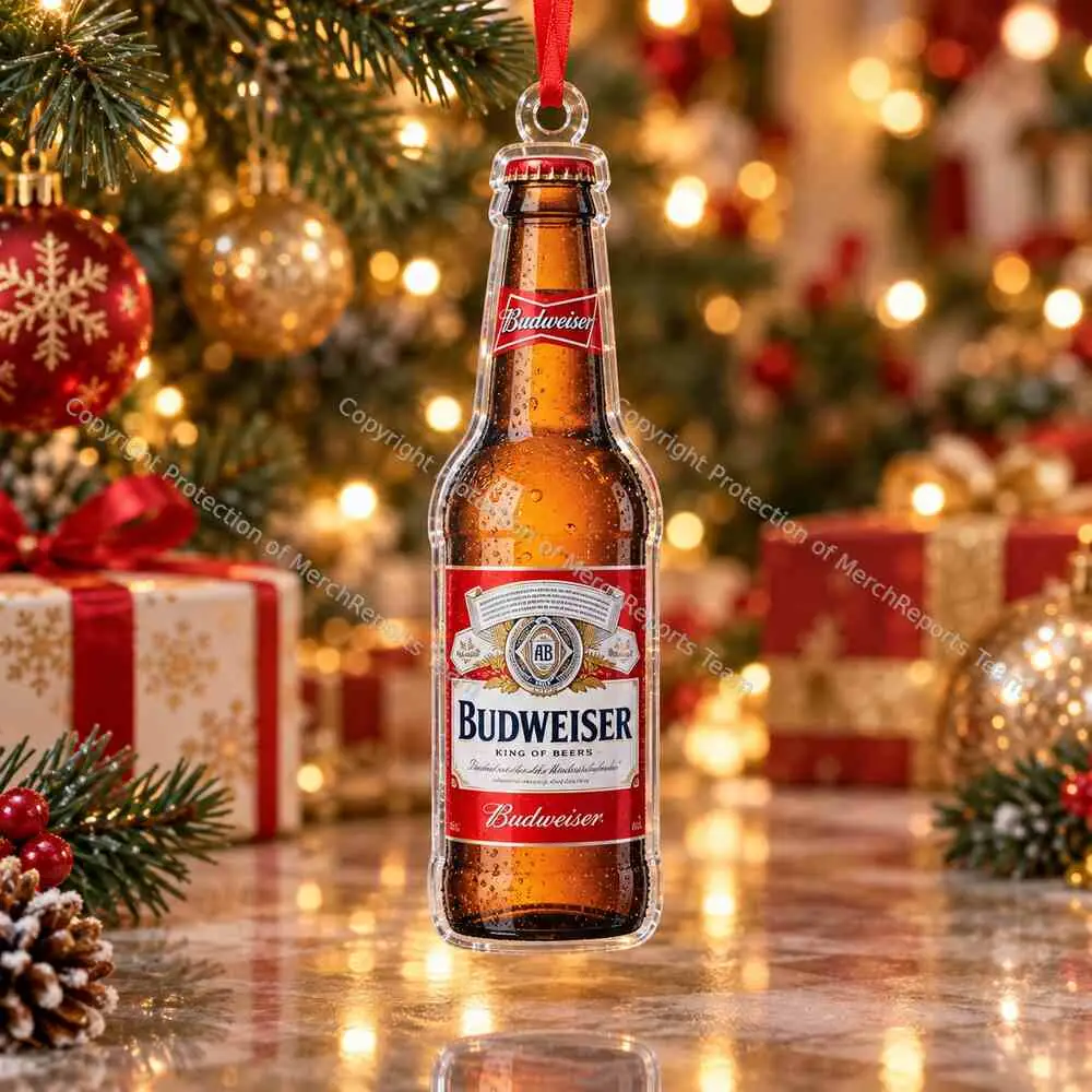 Budweiser Bottle Budweiser acrylic Christmas ornament