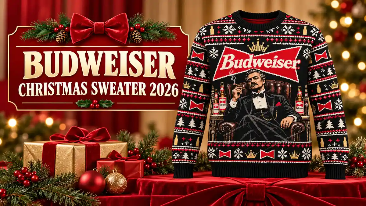 Budweiser Christmas sweater product design