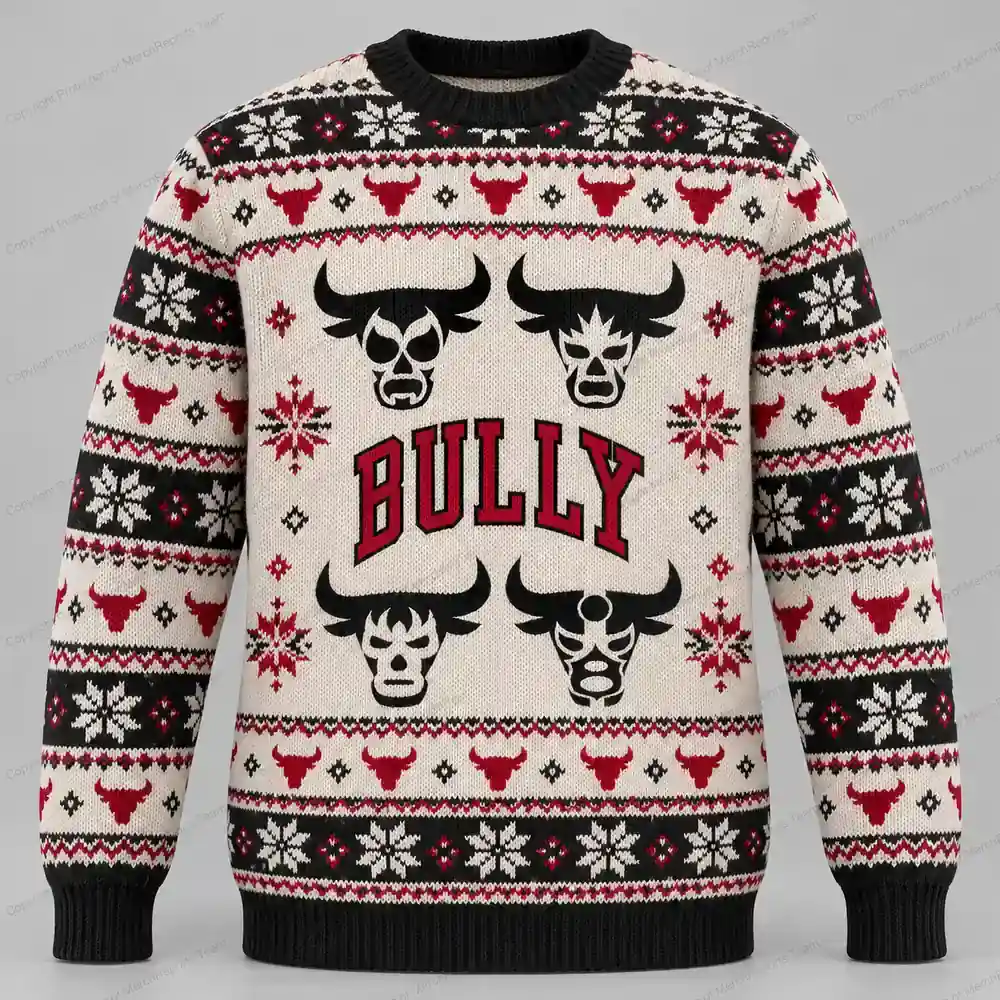 Bully Four Masked Christmas sweater