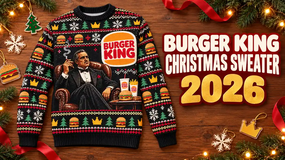 Burger King Christmas sweater product designs