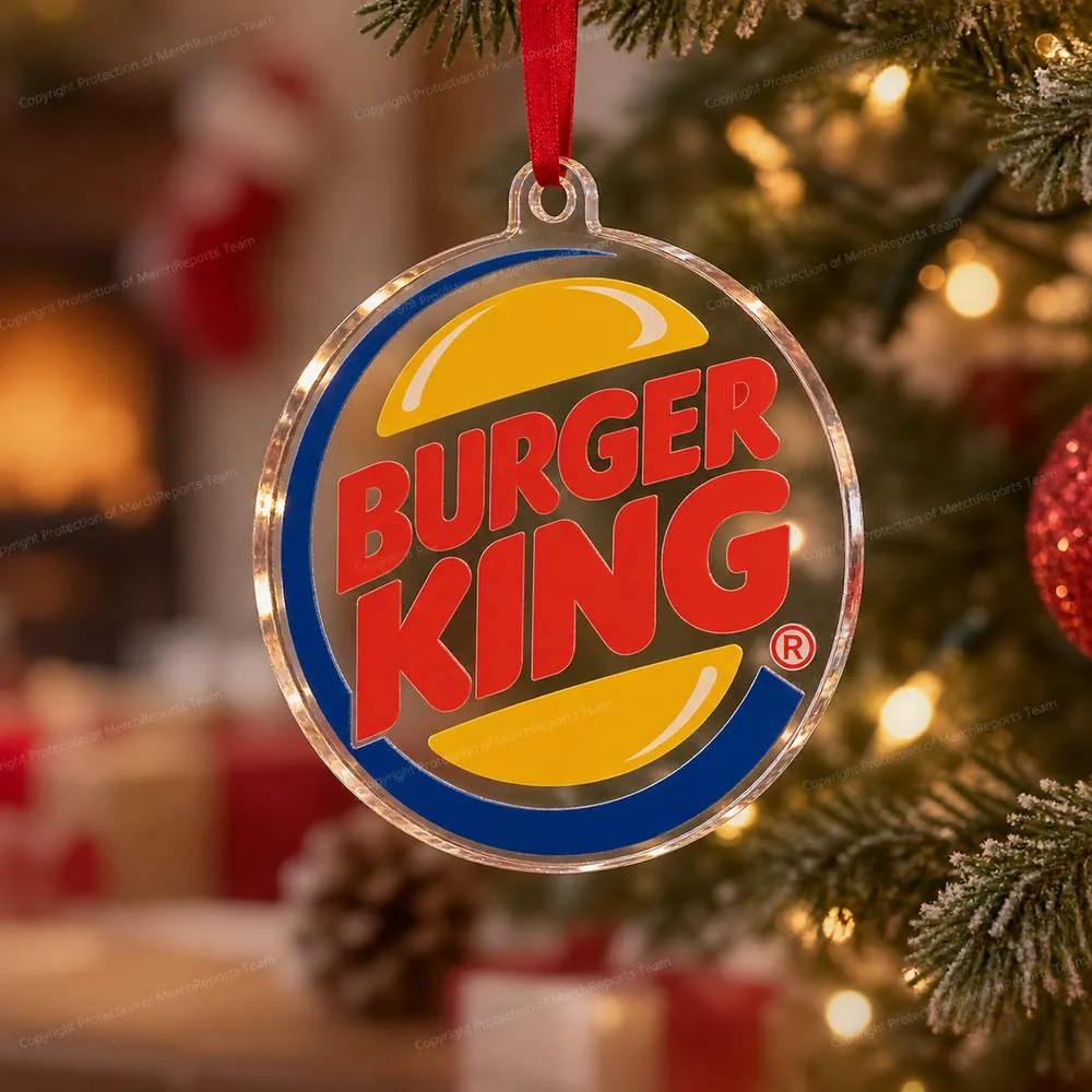 Burger King Logo acrylic Christmas ornament