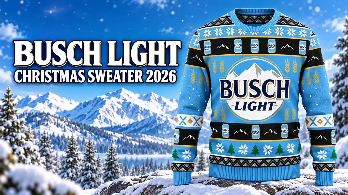 Busch Light Christmas sweater product design