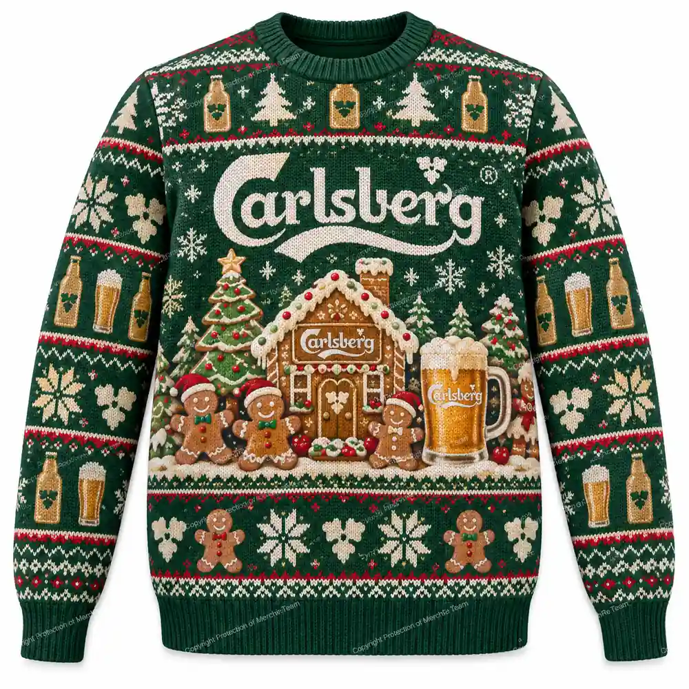 Carlsberg Gingerbread House Carlsberg Christmas sweater