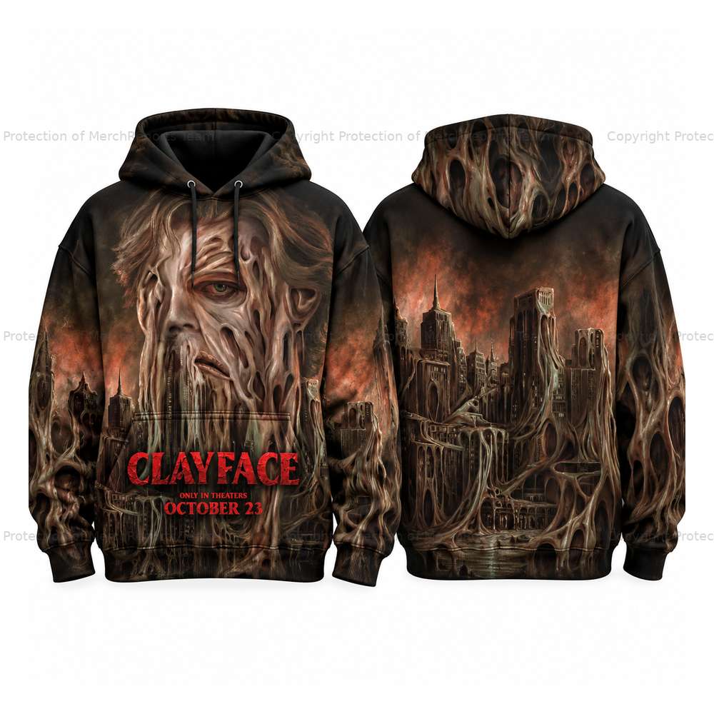 Gotham Skyline 3D Hoodie product view