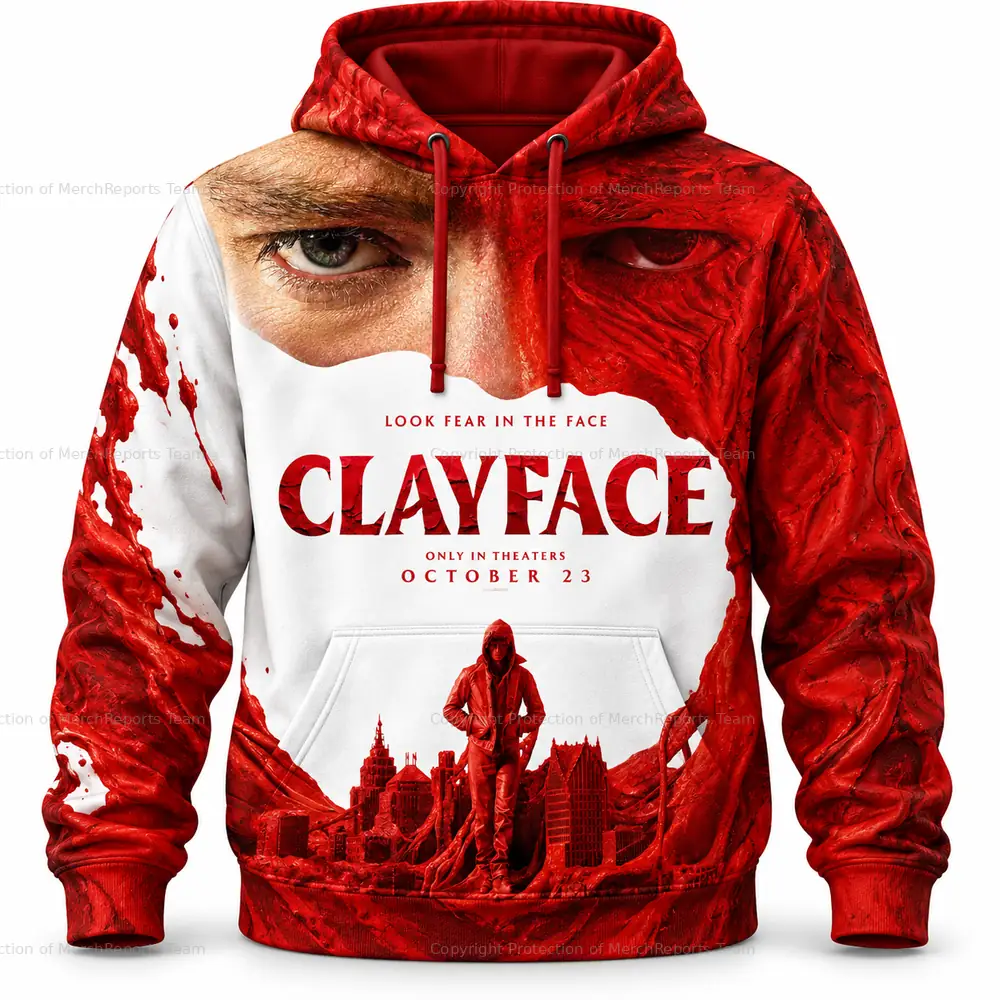 Look Fear in the Face 3D Hoodie product view