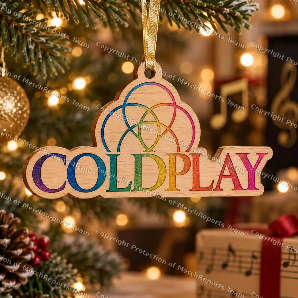 Coldplay Logo Acrylic Christmas Ornament product artwork