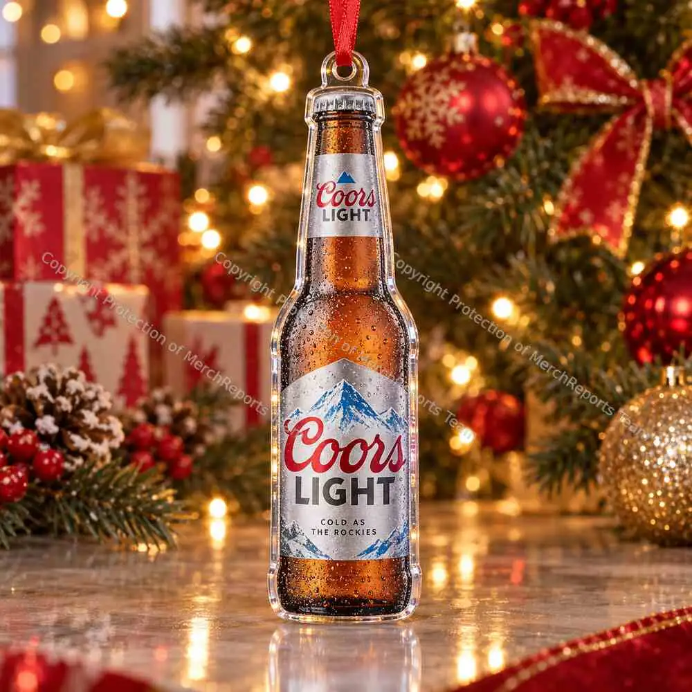 Coors Light Bottle Coors Light acrylic Christmas ornament