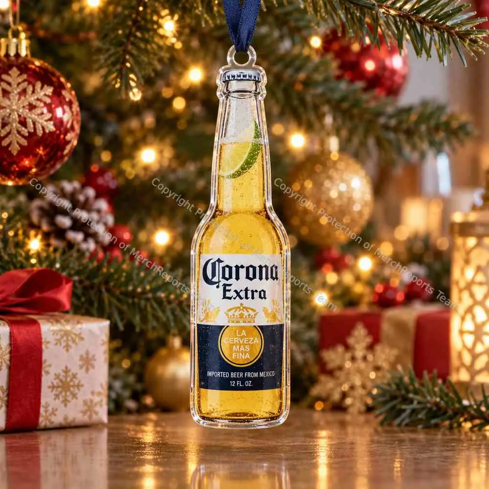 Corona Extra Bottle Corona Extra acrylic Christmas ornament