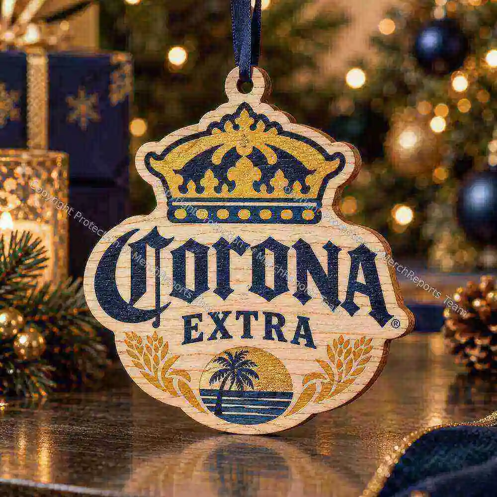 Corona Extra Crown Corona Extra acrylic Christmas ornament