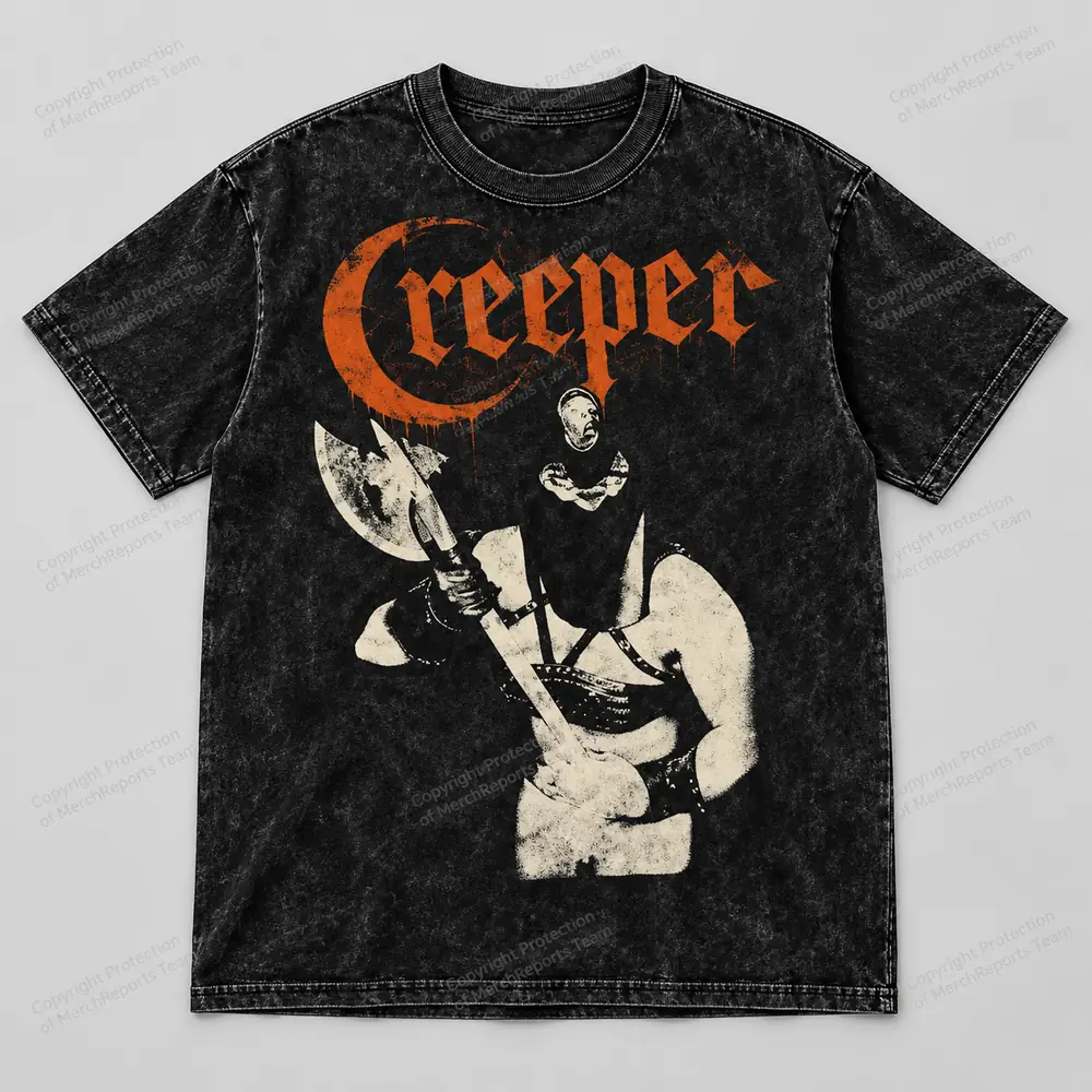 Vampire Axe — washed tee — Creeper product mockup