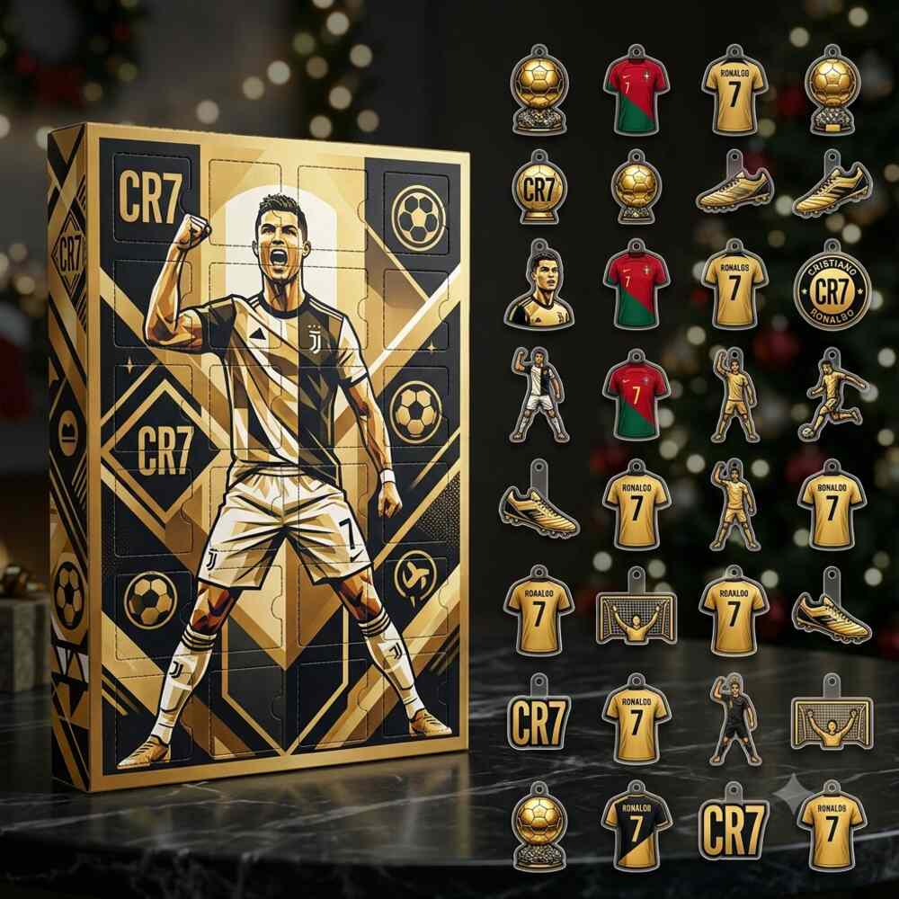 CR7 Gold Portrait Advent Calendar product mockup