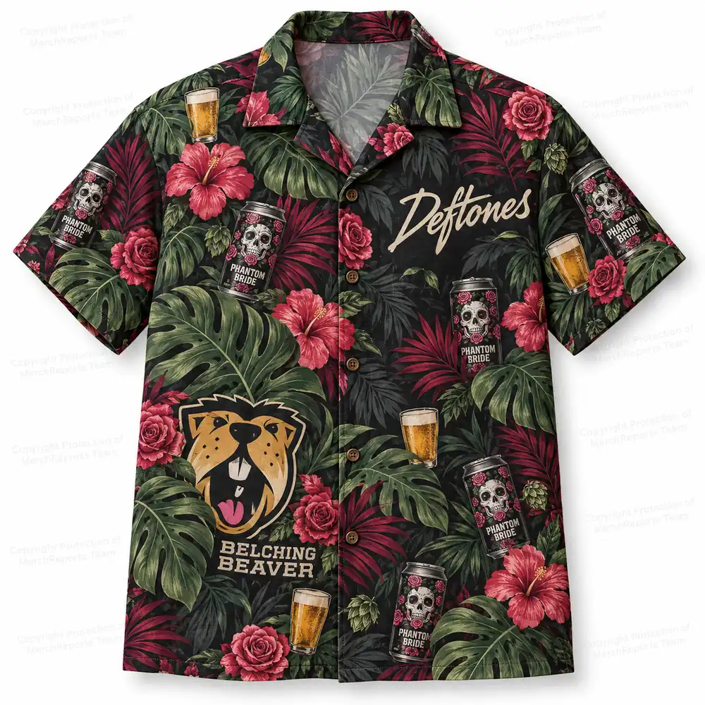 Phantom Bride Roses Hawaiian Shirt Deftones Hawaiian shirt