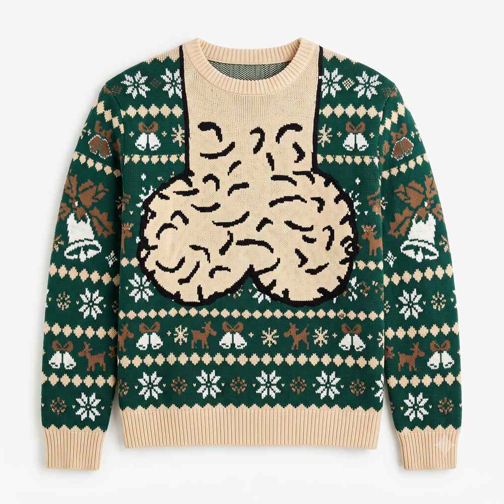 Green Dick Head Dick’ed Head Christmas ugly sweater