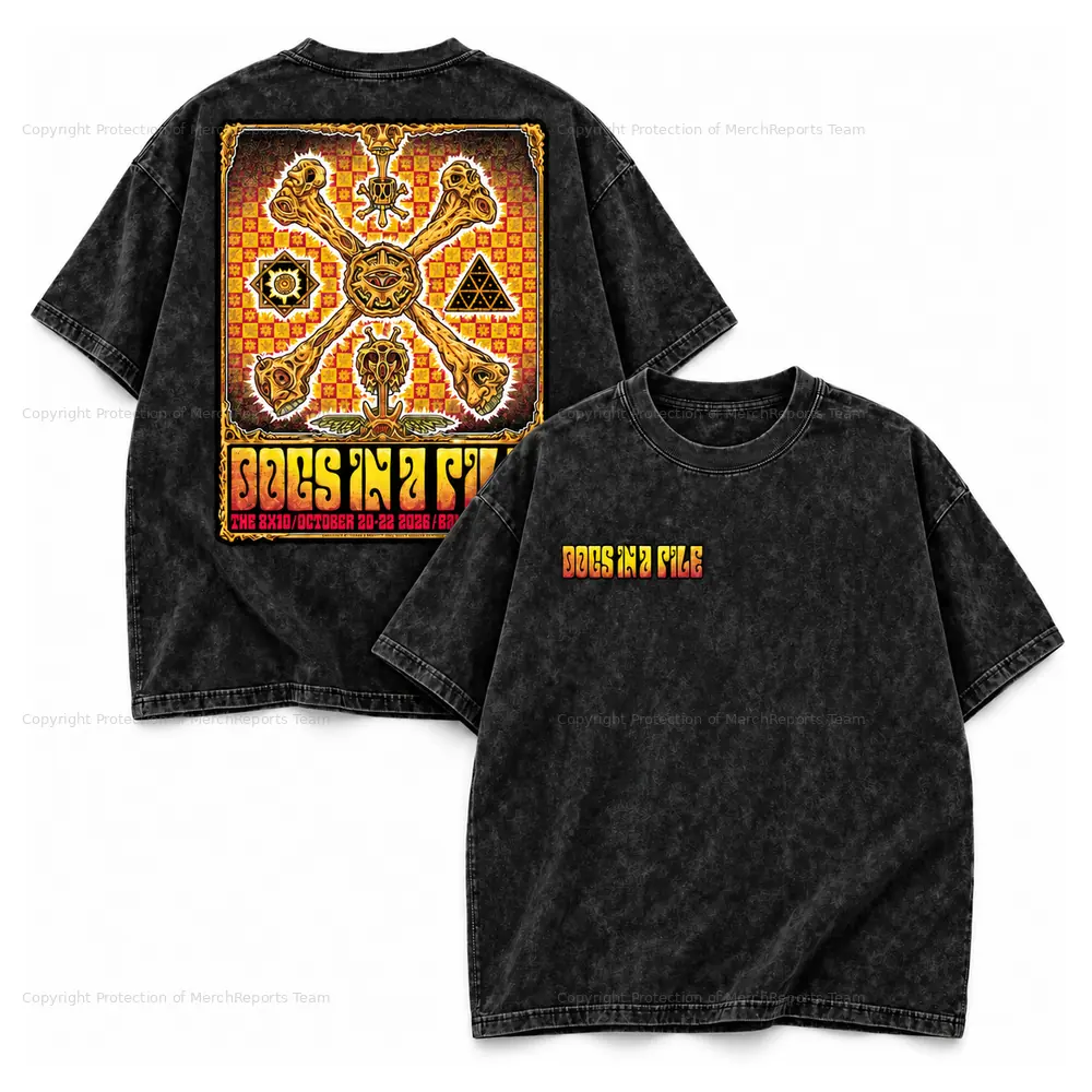 Black Washed Two-Sided Tee