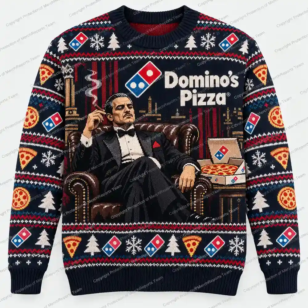 Domino’s Pizza Mafia Boss Christmas sweater