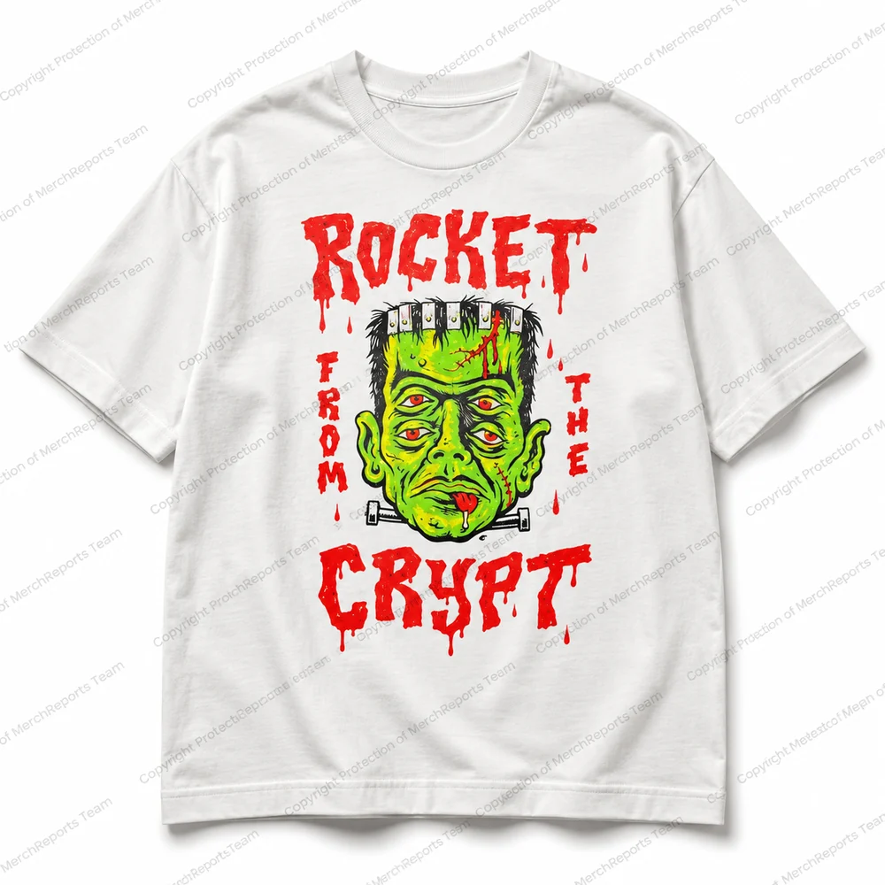Frankenstein Monster — White regular tee product view