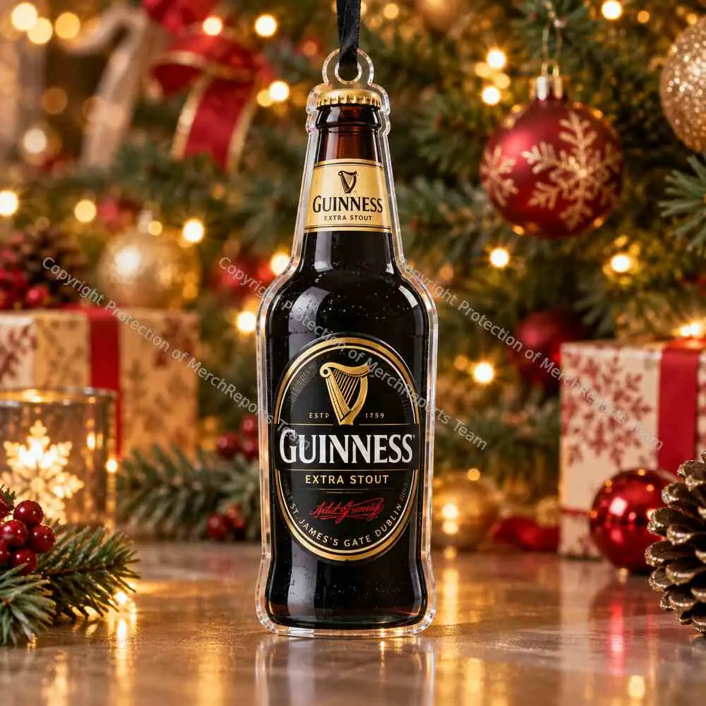Guinness Bottle Guinness acrylic Christmas ornament