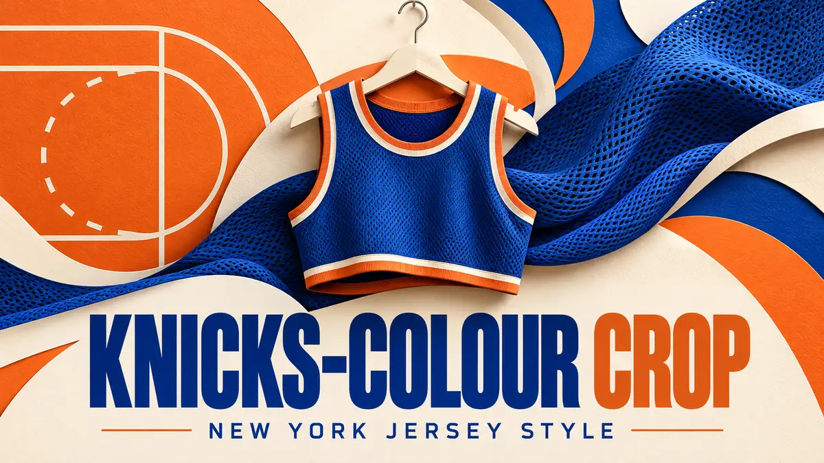 Editorial illustration for knicks-colour crop: new york jersey style.