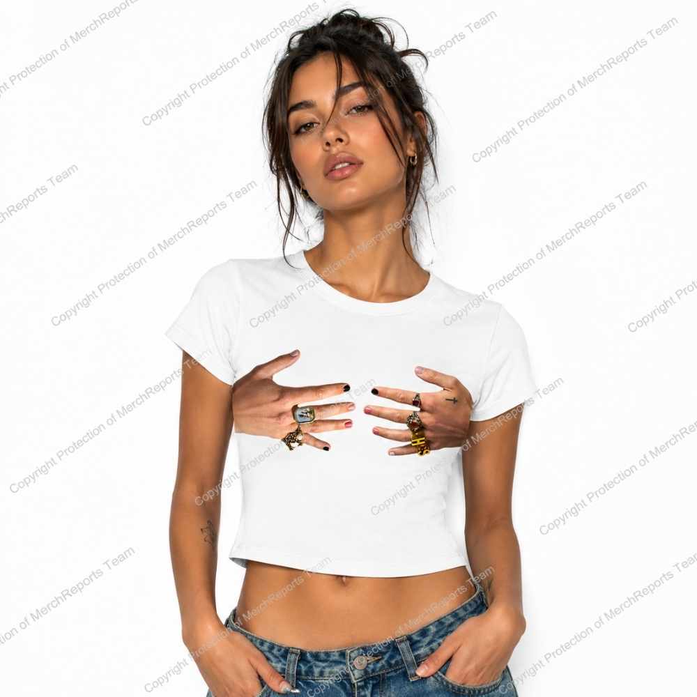 MerchReport catalog image of the Harry Styles Hands Harry Crop Tee and Lady Shirt.