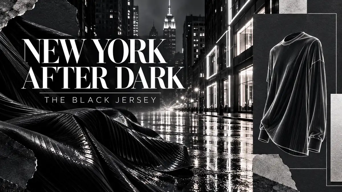 Editorial illustration for new york after dark: the black jersey.