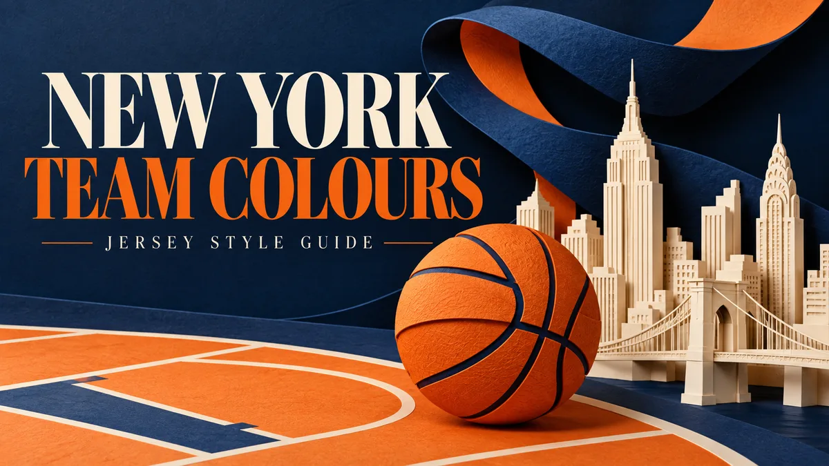 Editorial illustration for new york team colours: jersey style guide.