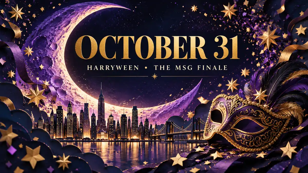 Editorial illustration for october 31: harryween • the msg finale.