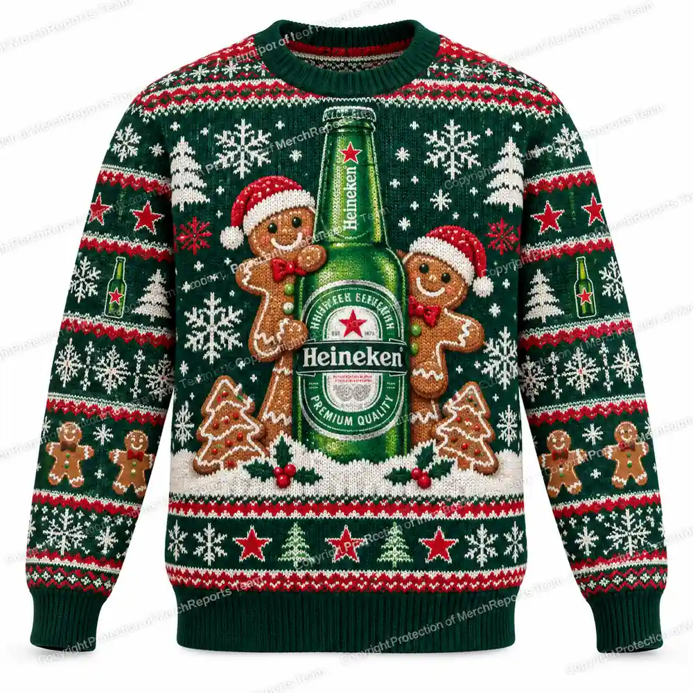 Heineken Gingerbread Heineken Christmas sweater