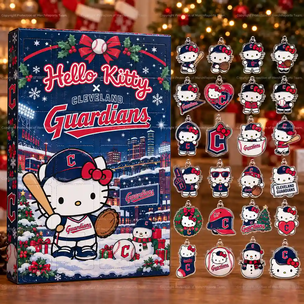 Hello Kitty Cleveland Guardians Baseball Jersey C Logo Christmas 2026 Advent Calendar