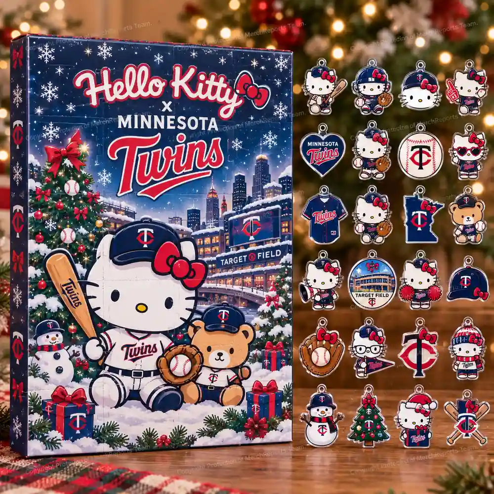 Hello Kitty Minnesota Twins TC Logo Target Field Holiday Advent Calendar