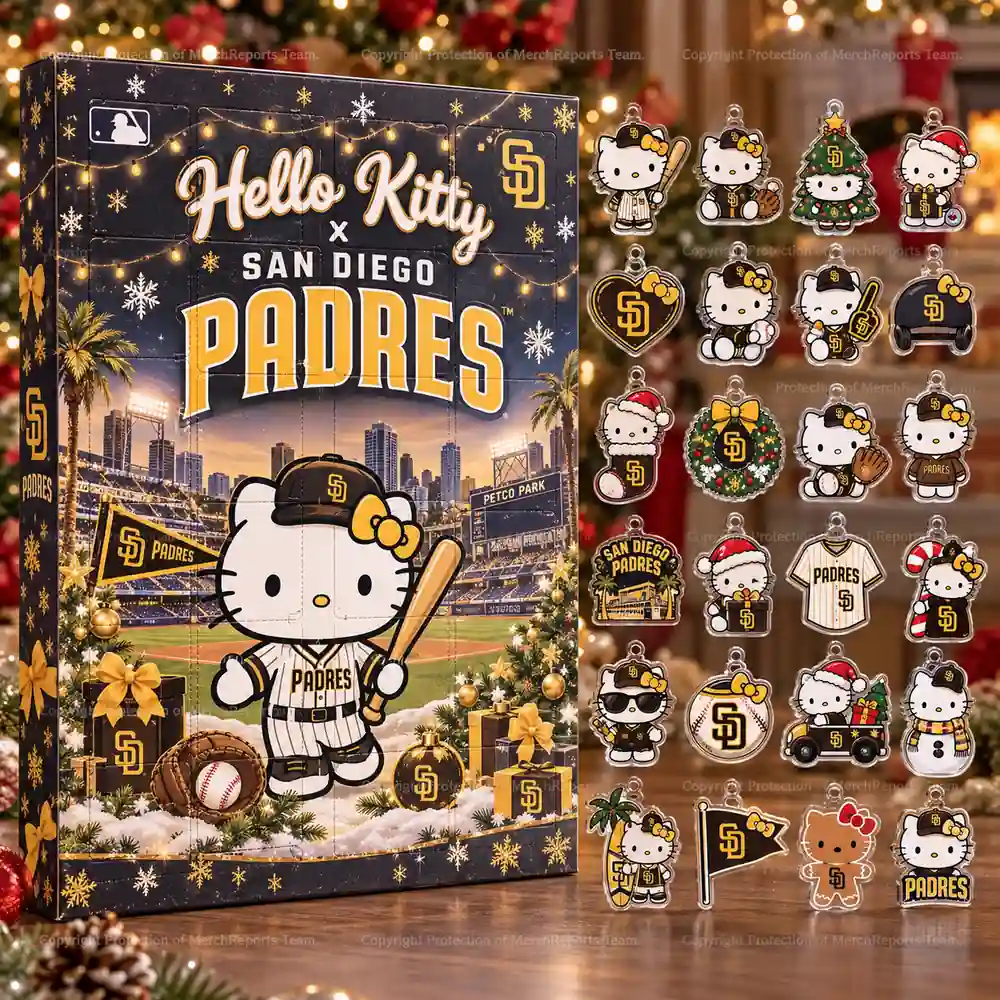 Hello Kitty San Diego Padres SD Logo Petco Park Christmas Advent Calendar