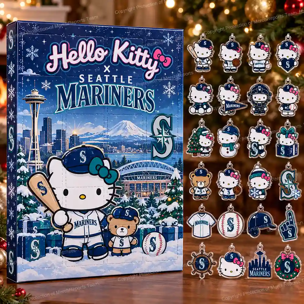 Hello Kitty Seattle Mariners Compass Logo Space Needle Christmas 2026 Advent Calendar