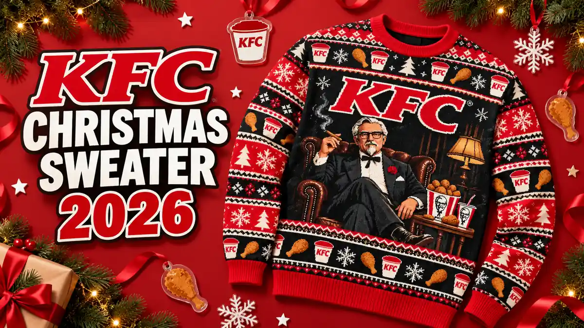 KFC Christmas sweater product designs