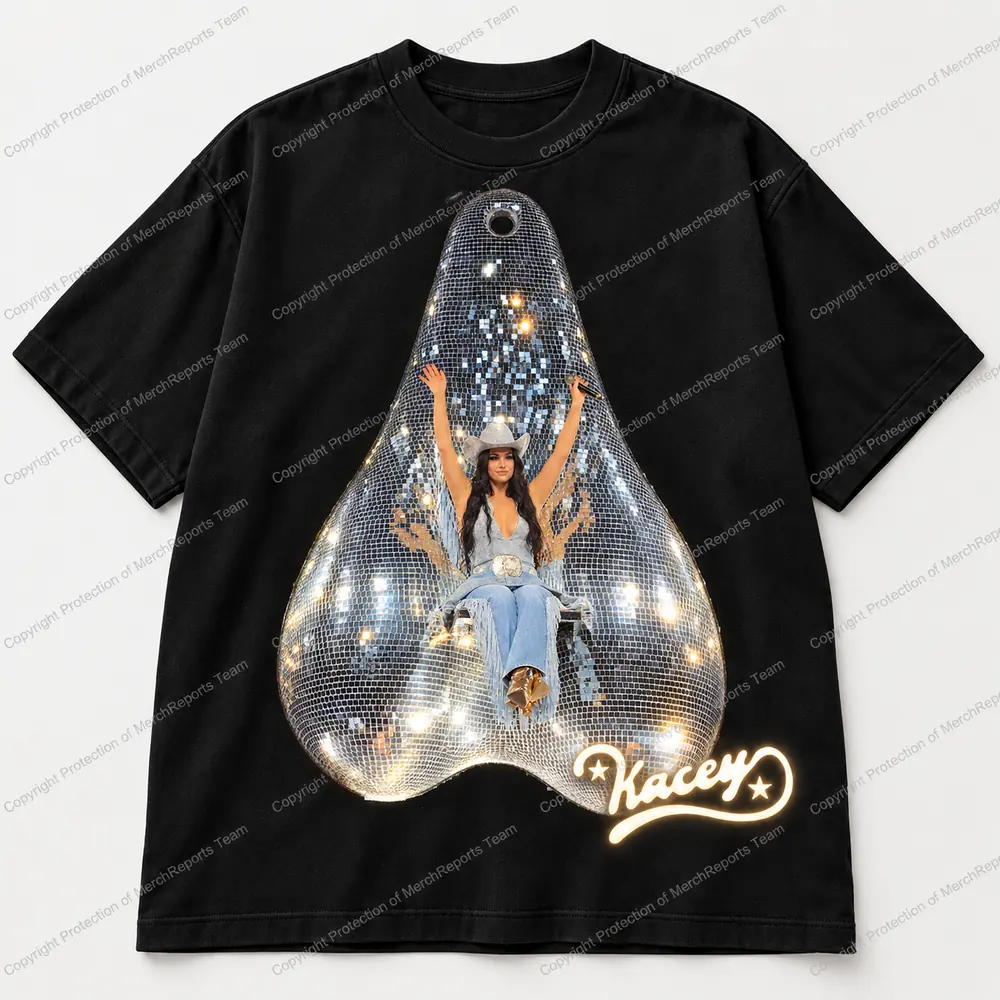 Los Angeles Raised-arms cowgirl Disco Nuts Regular Tee
