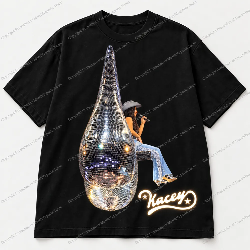 Denver Side-profile cowgirl Disco Nuts Regular Tee