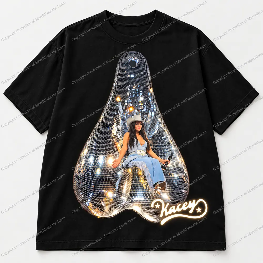 Dallas Blue fringe cowgirl Disco Nuts Regular Tee