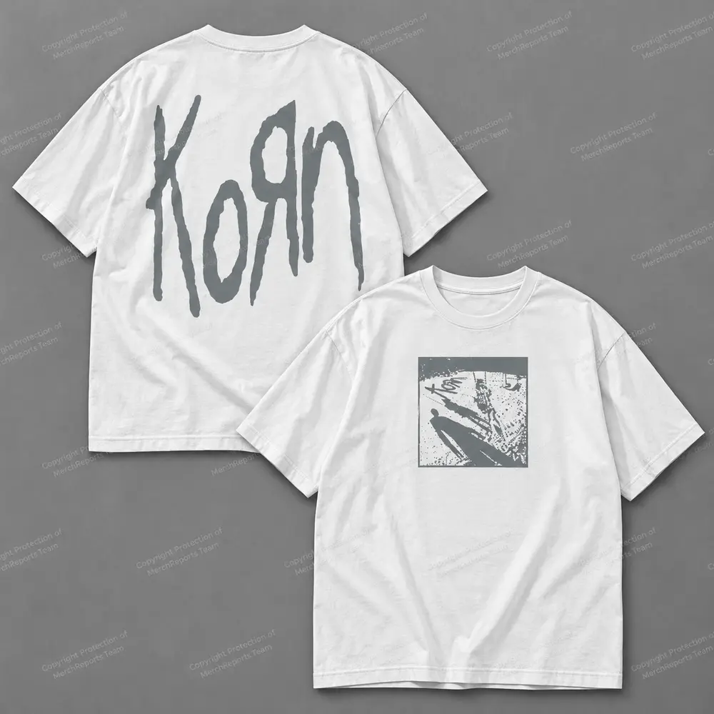 Gray Logo White Tee