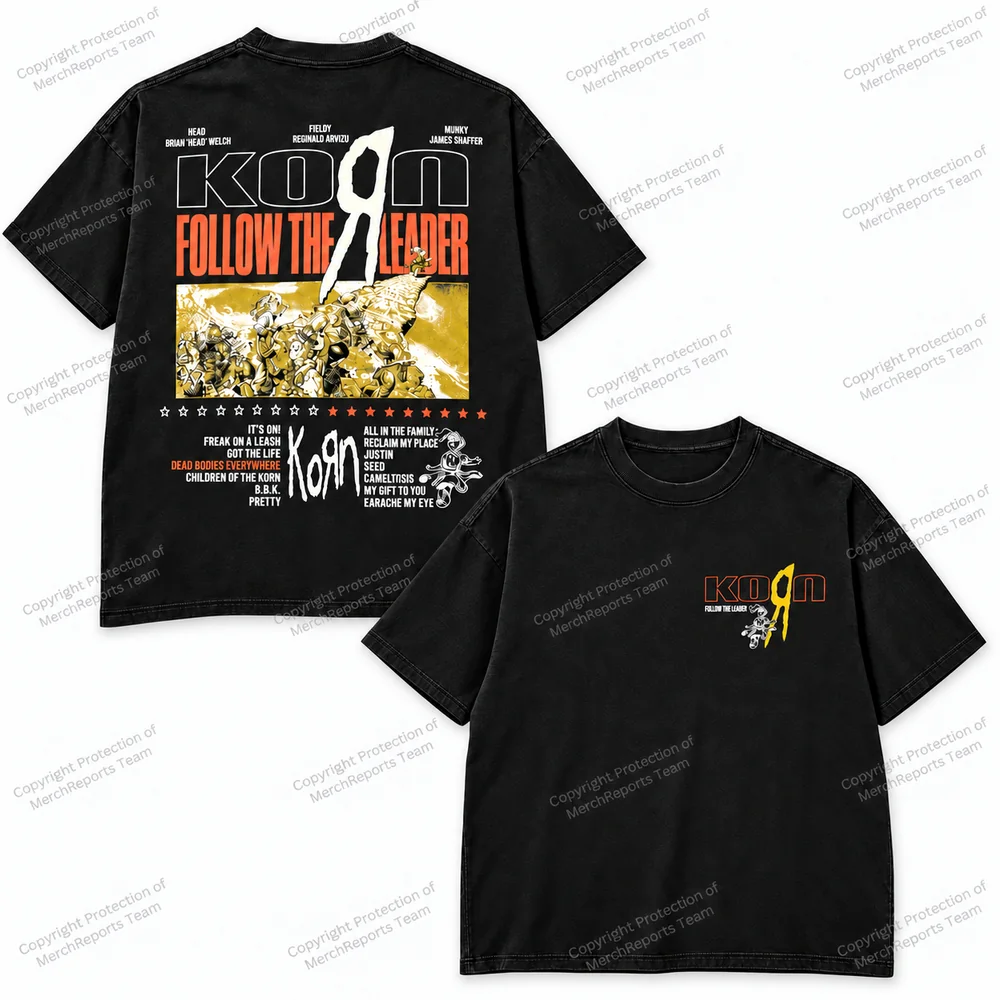 Follow the Leader Black Tee
