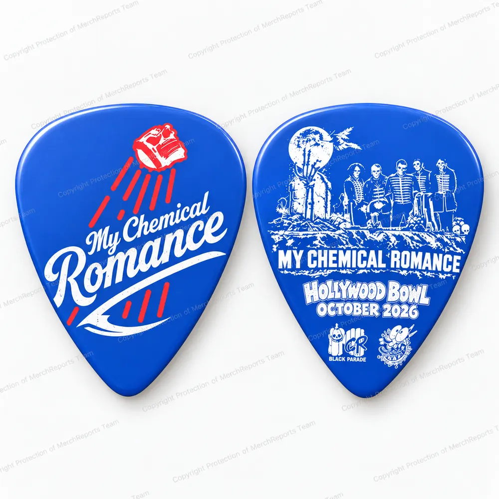 Hollywood Bowl Royal Blue Custom Pick