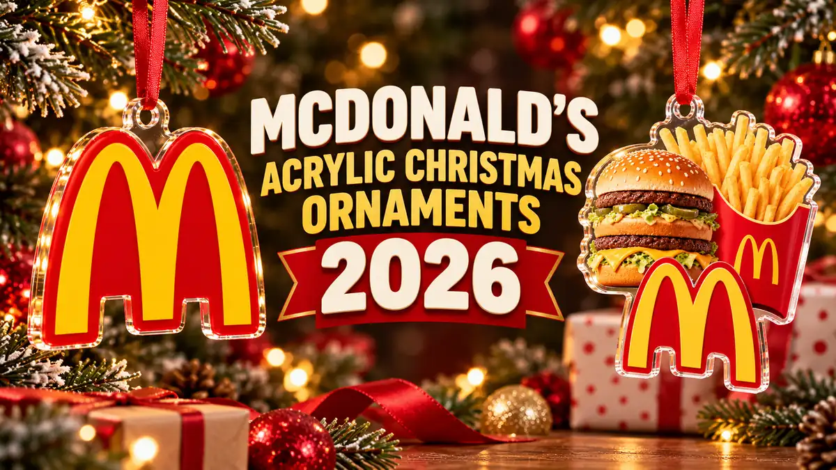McDonald’s acrylic Christmas ornaments product designs