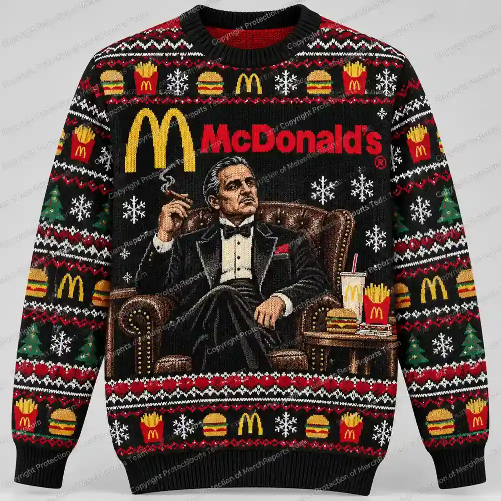 McDonald’s Mafia Boss Christmas sweater