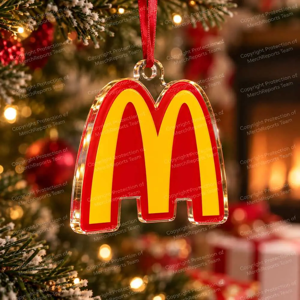 Golden Arches acrylic Christmas ornament
