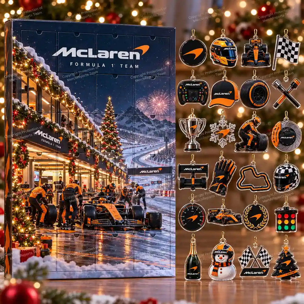 McLaren Formula 1 Snowy Pit Garage Christmas Grand Prix Advent Calendar