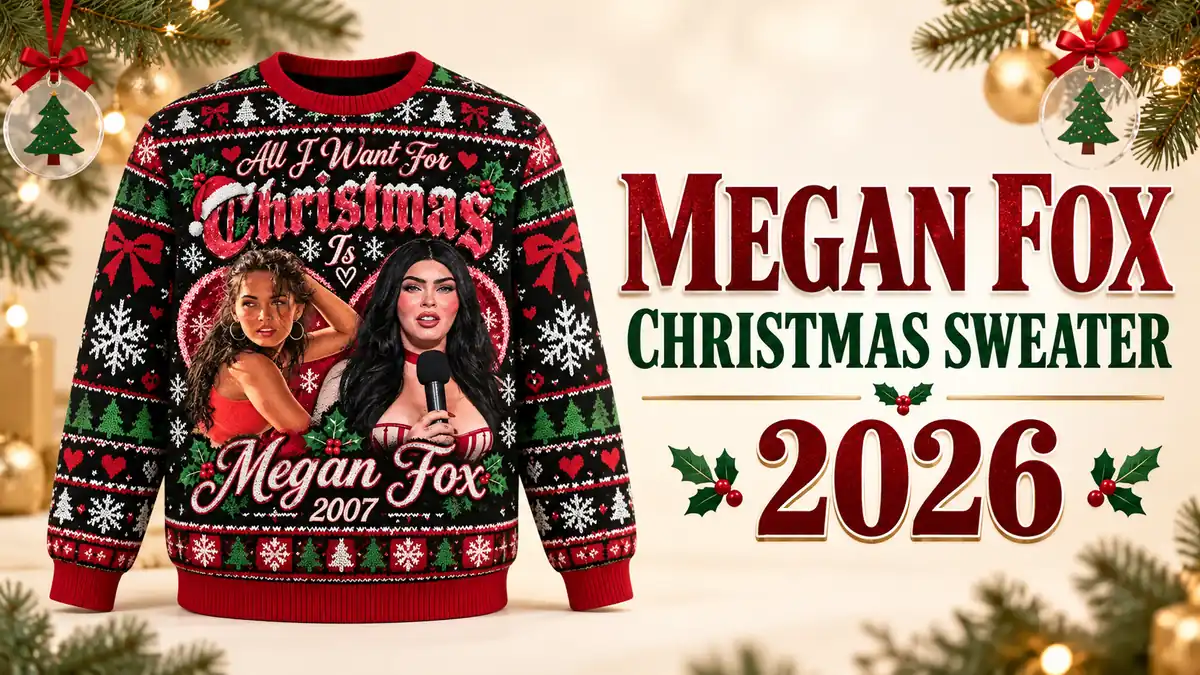 Megan Fox Christmas sweater product designs