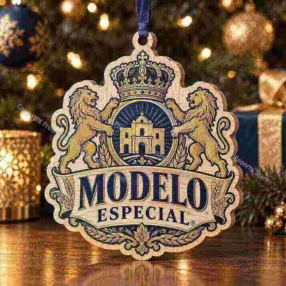 Modelo Especial Crest Modelo Especial acrylic Christmas ornament